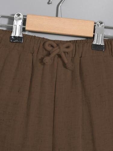 Image of Verdusa Boy's 2 Piece Sets Linen Set Going Out Summer Outfits Button Up Shirt and Pants Set Matching Sets