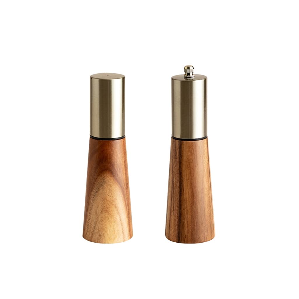 Broyeur de poivre en bois d'acacia rétro pour une table élégante