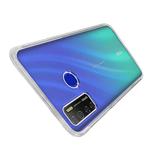 Image of COVERBLACK Flexible Rubber Case Back Cover Compatible for Tecno CD7 / Camon 15 /Spark 5 - Transparent