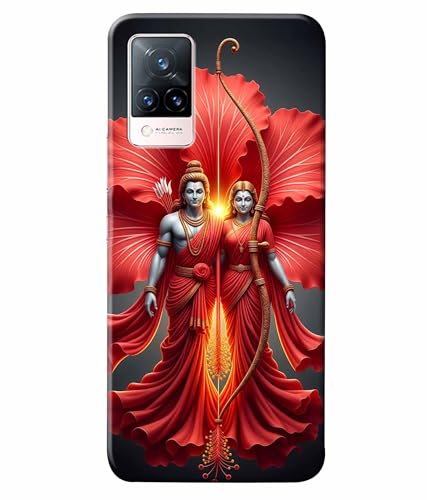 Image of Lord Ram with Sita MATA Printed Hard Back Case Cover & Compatible for Vivo V21 5G (Multicolor) - D1806