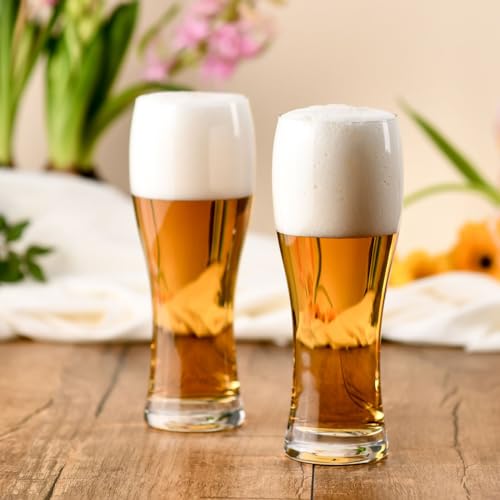 Krosno Alti Bicchieri Birra Weizen Vetro 0,5 Litri | Set di 6 | 500 ML | Collezione Chill | Perfetto per casa e Feste | Adatto alla Lavastoviglie - immagine 4