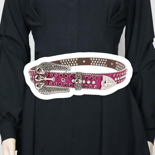 Skull Rivet Belt for Jeans Adjustable Pin Buckle Waist Belt Buckle Waist Belt for Ladies Gentleman4