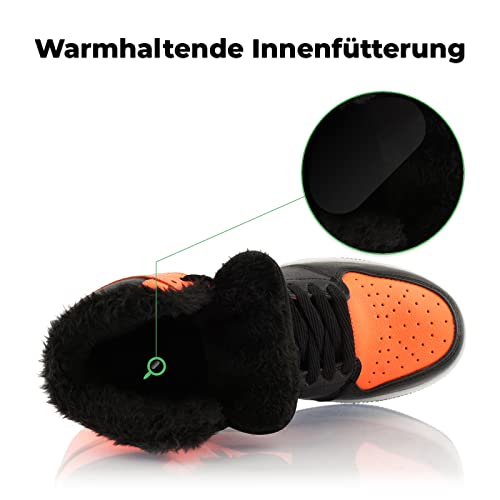 Fusskleidung® Damen Herren Sneaker warm gefütterte Winterschuhe - Image 6