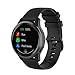 Produktbild HOMTERN 22 mm breites Armband, kompatibel mit Garmin Venu 2/Vivoactive 4/Active, Samsung Galaxy Watch 3, 45 mm, Silikon, flexibel, langlebig, für Damen und Herren,
