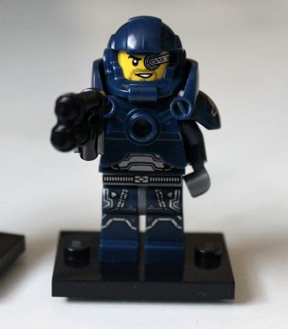 LEGO Galaxy Patrol, Series 7 (Complete Set including Stand and Accessories), Navy Blue, Standard Minifigure