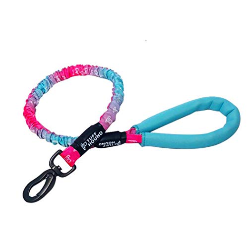 Tuff Hound 360° verhedderungsfrei, einziehbare, stoßdämpfende Traktions-Hundeleine, starke rutschfeste Hundeleine mit bequemem gepolstertem Griff, geeignet zum Gehen und Laufen (blau, M Cover