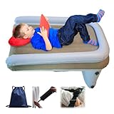 Gembebe Inflatable Toddler Airplane Bed | Hand Pump, Seat Belt and Carry Bag Included | Perfect Infl