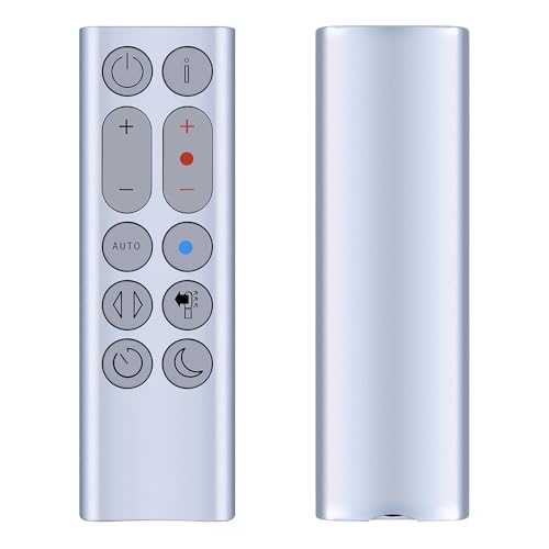 TCNOUMT Mando a distancia para ventilador Dyson HP04 HP05 HP06 HP07 HP09, purificador de aire, sin aspas, material no metálico, color plateado