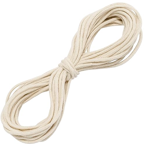 AERZETIX - C67821 - Cordón de decoración 10 Metros x 3mm - en algodón - Color Crudo