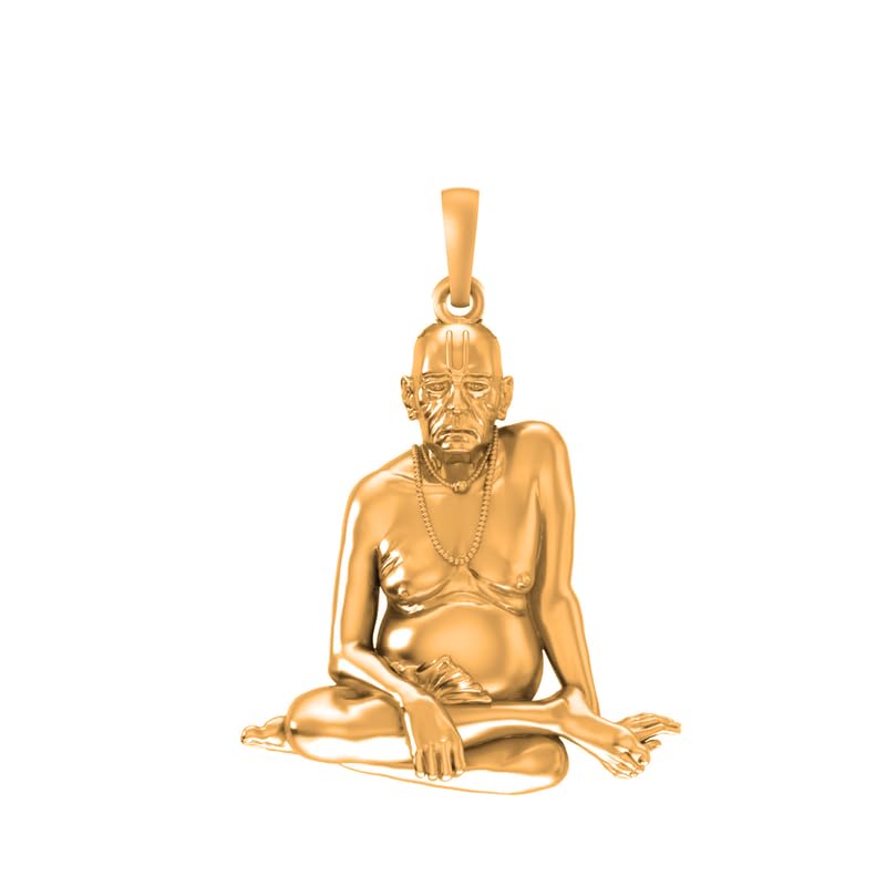 Pendentif Swami Samarth en argent plaqué or, le cadeau spirituel idéal pour vos proches