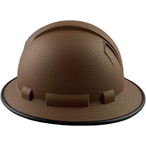 Ridgeline Full Brim Patterned Hardhat With Protective Edge With 6 Point Suspension - Copper Graphite Pattern #TOP1