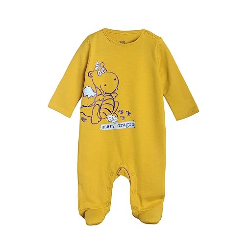 Image of miniklub Boys Off-White Printed Sleepsuit