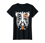 Pregnant Skeleton Pumpkin Halloween Women