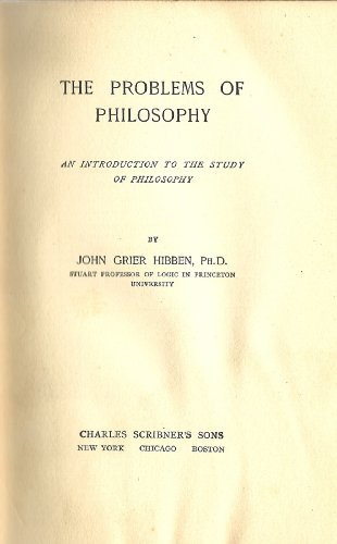 The Problems of Philosophy: An Introduction to ... B000LL9NRY Book Cover
