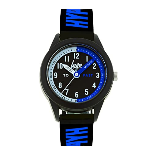 Montre enfant bleue et noire pour l'école et les activités de plein air