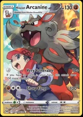 Pokemon - Hisuian Arcanine TG08 TG30 - Lost Origin - Trainer Gallery - Holo Card