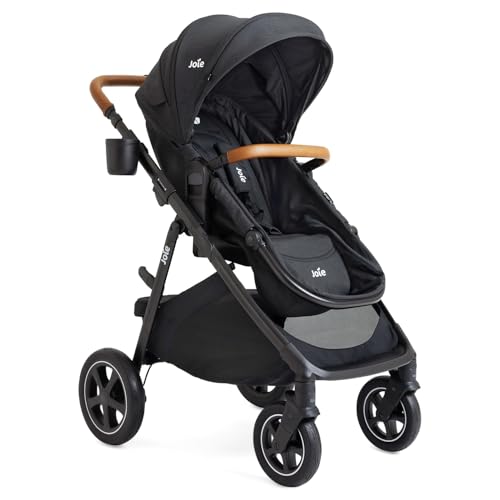 Joie Baby GingerTM DLX 4in1 Pramette Stroller AllTerrain Baby Stroller with Convertible Seat LieFlat Pram Mode Reversible Seat Blush product thumbnail 11