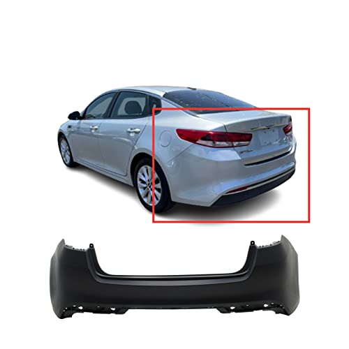 FitParts Compatible With Rear Bumper Cover 2016 2017 2018 Kia Optima USA Built EX LX SX SXL S Sedan 16 17 18. New, Primed and Ready for Paint. W/o Parking Aid Sensor Holes. 86611D5000