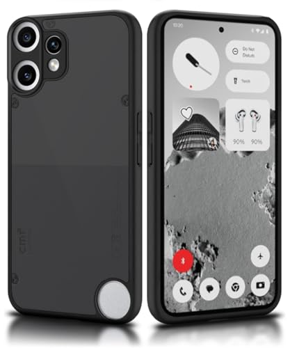 Image of WOW IMAGINE Translucent Hybrid Back Case Cover for CMF by Nothing Phone 2 Pro 5G Smoked Matte Back | Shock Proof 360 Degree Protection | Protective Hard Case - Matte Black