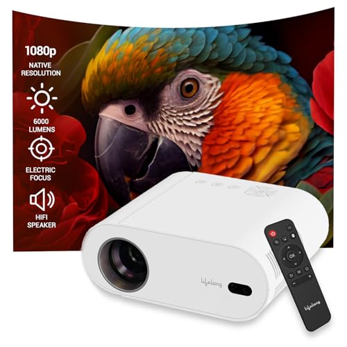 Image of Lifelong Electronics TruePixel Smart Projector | Android, 1080P Full HD Native & 4K Ultra HD Support | 6000 Lumens | for Room & Outdoors | All OTT Apps | WiFi /BT, Mirroring, USB, HDMI, Speakers