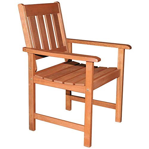 Justmoment SILLÓN Silla DE Madera Tropical Impression CM65 X 80 X 91 Exterior JARDÍN LUZ