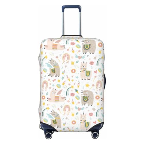 Travel Luggage Cover Protector - Cute Alpaca No.20044 Washable Suitcase Covers For 18-32 Inch Luggage