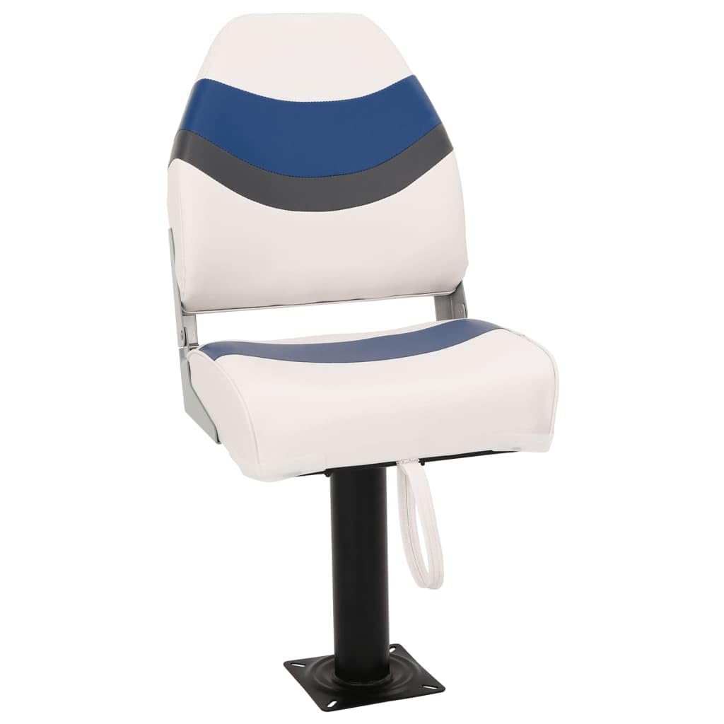 vidaXL Set de Asientos Plegables para Barco 4 uds con Respaldo Alto, Silla de Barco, Asiento de Barco de capitán, Silla de Barco Plegable