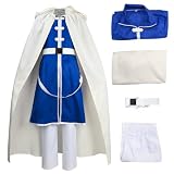 brehiay Men Anime Cosplay Costume Adult Cloak Coat Pants Wig Belt Full Set
