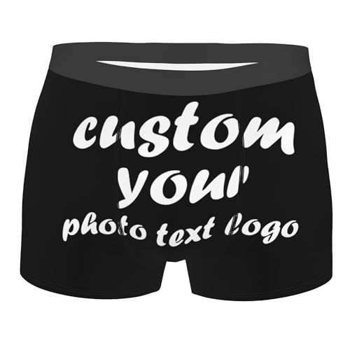 Custom Boxer Briefs Customized Underwear For Men Add Your Design Here Personalized Face Briefs Underwear For Men