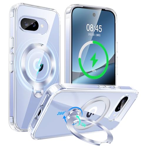 Google Pixel 9a P[X MagSafeΉ CX[dΉ NA O[OsNZ9a Jo[ 360°]C OX^ht ČRMILKi ϏՌ cpx sNZ 9a P[X [܂肽݃X^h ?h~