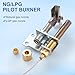 Pilot Burner 750 Millivolt Thermopile Assembly, 36 inch Aluminum Thermopile 250-750 MV with Natural Gas & Propane Gas Pilot Orifice for NG/LPG Applications