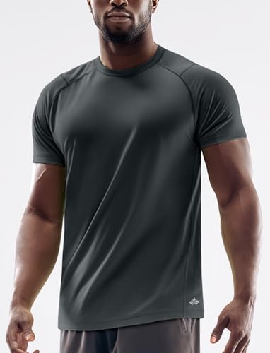 Zengjo Running Shirts for Men Quick Dry Performance T-Shirt Moisture-Wicking Athletic Tee for Gym Workout Training2