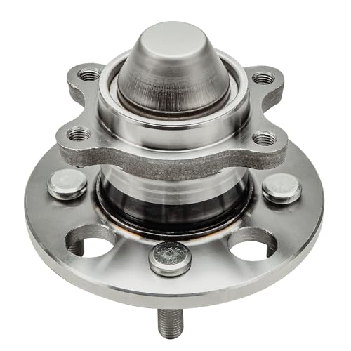 Image of Detroit Axle - Rear 2pc Wheel Bearing Hubs for 07-11 Hyundai Accent 06-11 Kia Rio Rio5, 2 Complete Wheel Bearing and Hubs Assembly 2007 2008 2009 2010 2011 Replacement