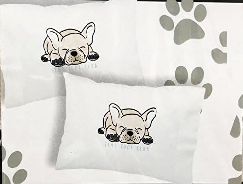 Stay At Home Club Pug Dog Themed Set Of Two Novelty Pillowcases 20" X 30"