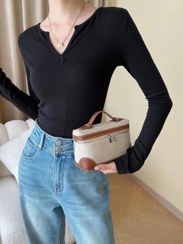 Image of Rejolly Small Crossbody Bag for Women Leather Top-Handle Pouch Purse Shoulder Handbag