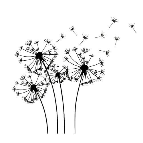 oupados Metall Wandkunst WanddekorationPusteblumen Wanddeko, Kreative Moderne Handgefertigte Wandskulpturen,Wandbehang Schild Für über Tür,...