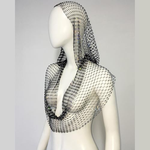 Gorro de red con capucha HipHop Crystal para ropa de calle 5