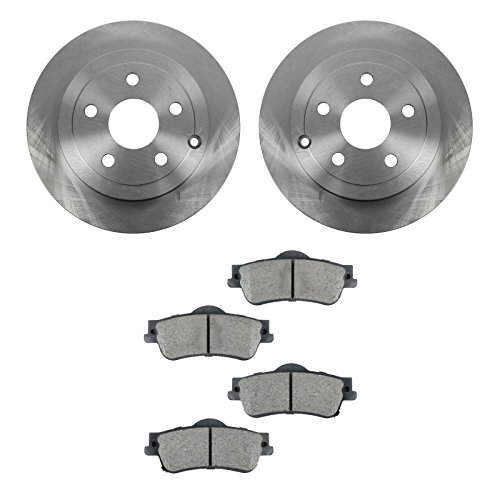 Image of TRQ Rear Brake Pad and Rotor Set Ceramic