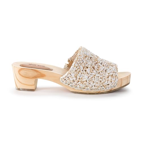 Image of The Sak Ella Clog Sandal in Crochet, Slip On Shoe