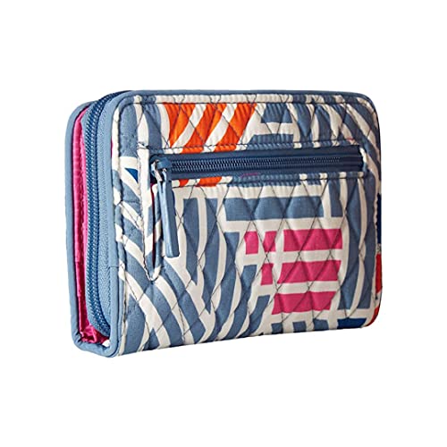 Vera Bradley Women's Rfid Turnlock Wallet Geo Medallions One Size2