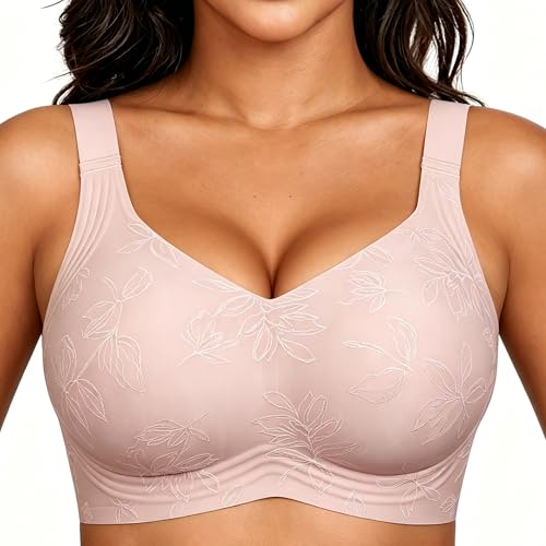 Image of Xcutting Women Wirefree Bras for Women Full Coverage No Underwire Everyday Bras Comfortable Wireless Padded Bras