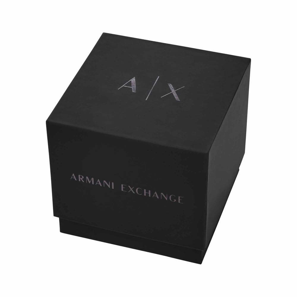 Armani Exchange Herrenuhr, Quarz-Chronographenwerk und 42 mm Gehäusegröße mit Edelstahlarmband