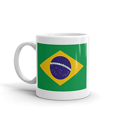 DV Mugs Ltd Taza de té de café de la Bandera de Brasil 284 ml #4549