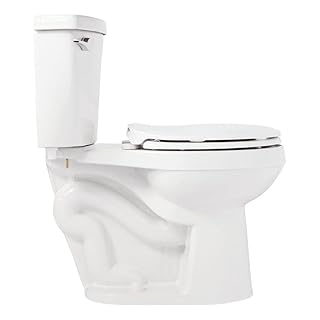 Signature Hardware 462387 Bradenton 1.28 GPF Two Piece Round Toilet with 14" Rough-In - White
