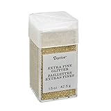 Gold Extra Fine Glitter 1.5 Ounces Canister w/Pour or Shake Lid