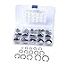 GLEAVI 180pcs Carbon Steel Snap Rings Set for Automotive Industrial Equipment Machinery Hobbies