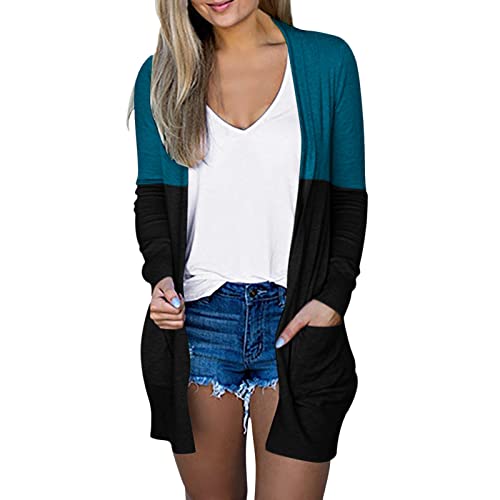 Mosstars Jacke Damen Mantel Schwarz Strickjacken Frühjahr Herbst Cardigan...