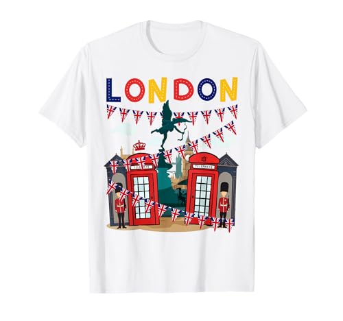 Idea de recuerdos de Londres para niños y recuerdos británicos de Londres Camiseta
