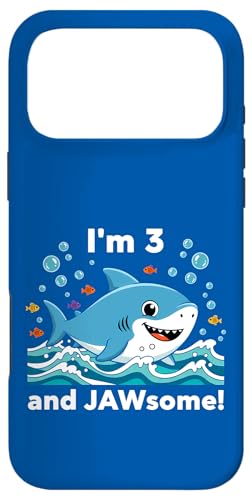 I'm 3 and Jawsome Shark 3΂̒a qp X}zP[X iPhone 17 Pro Max p