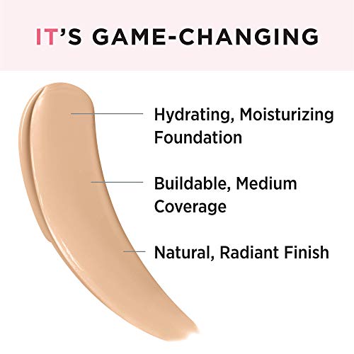 It Cosmetics Your Skin But Better Foundation + Skincare, Light Neutral 22 - Hydrating Coverage - Minimizes Pores & Imperfections, Natural Radiant Finish - With Hyaluronic Acid - 1.0 Fl Oz #TOP2